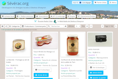 Site web Sévérac.org