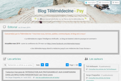 Site web Télémédecine-Psy.fr