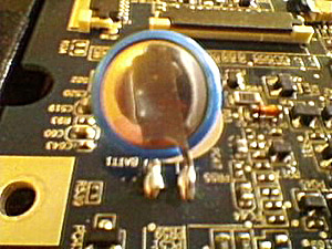 Détail pile carte mère